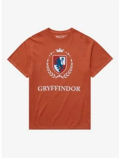 Buy 😀 Harry Potter Gryffindor Tonal Crest T-Shirt - BoxLunch Exclusive ✔️