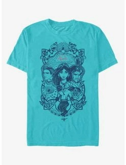 Outlet 🎉 Boxlunch Disney Aladdin 2019 Vintage Aladdin Collage T-Shirt 🤩
