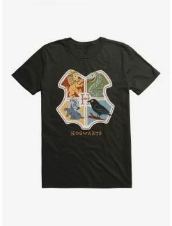 Coupon ❤️ Boxlunch Harry Potter Hogwarts Animals Shield T-Shirt 🔔