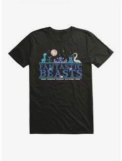 New 😍 Boxlunch Fantastic Beasts And Where To Find Them Moon Beasts T-Shirt 🔥