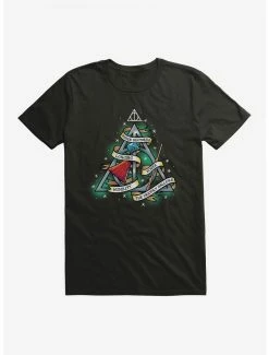 Discount 🥰 Boxlunch Harry Potter Deathly Hallows Tattoo Graphic T-Shirt 🔔