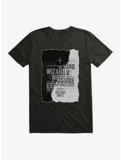 Hot Sale 🧨 Boxlunch Harry Potter: Wizards Unite Torn Poster T-Shirt 🛒