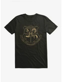 Coupon ⭐ Boxlunch Harry Potter Golden Magic Hogwarts Emblem T-Shirt ✨