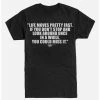 Budget 🤩 Boxlunch Ferris Bueller's Day Off Life Moves Pretty Fast Quote T-Shirt 🎉 -Boxlunch shop unnamed file 409
