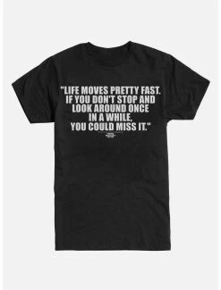 Budget 🤩 Boxlunch Ferris Bueller's Day Off Life Moves Pretty Fast Quote T-Shirt 🎉