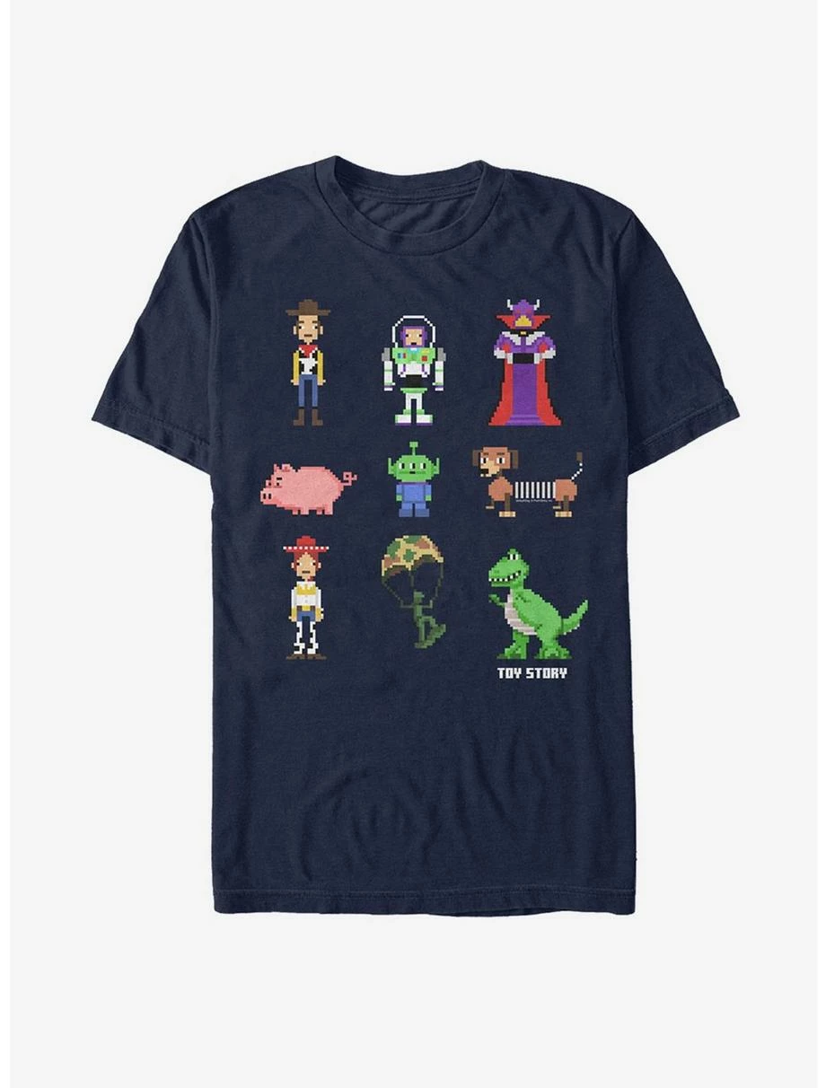 Cheapest π Boxlunch Disney Pixar Toy Story Pixel Characters T-Shirt π 3 Cheapest π Boxlunch Disney Pixar Toy Story Pixel Characters T-Shirt π