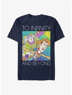 Best Pirce 🔥 Boxlunch Disney Pixar Toy Story Infinity And Beyond Rainbow T-Shirt 🛒